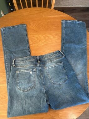 a.n.a Medium Blue Straight-Leg Jeans
